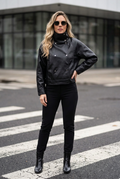 Chaqueta cuello alto
