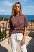 Polera broche dorado